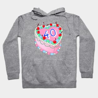 40th Birthday cake Hoodie